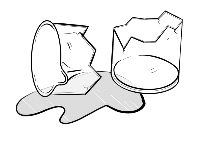 broken beaker icon